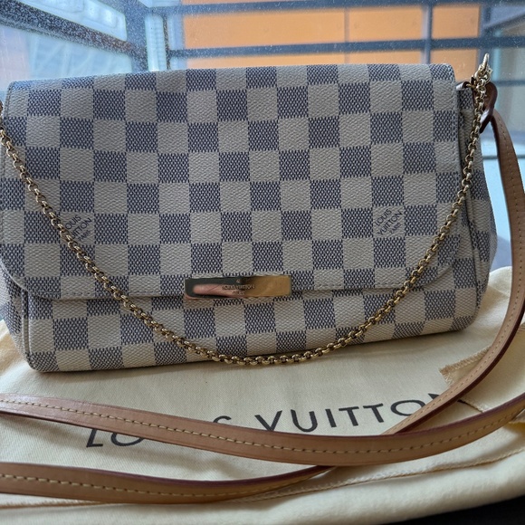 Louis Vuitton FAVORITE MM DAMIER AZUR - Picture 1 of 12